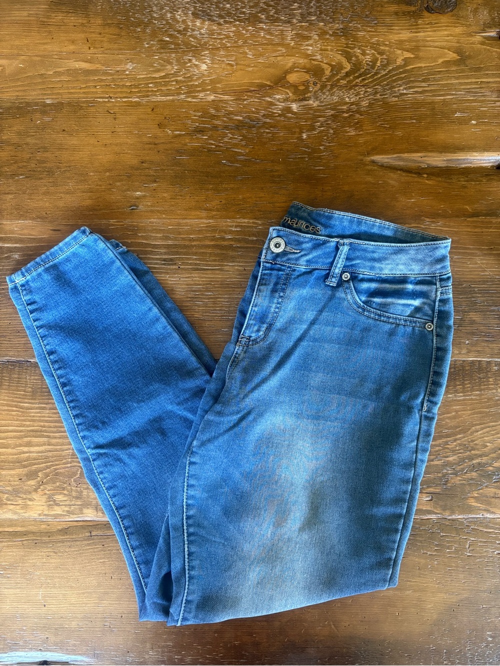 Maurices Medium Blue High-Rise Skinny Jeans